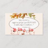 2コリント12:9わたしの恵みはあなたのために十分である 名刺 (正面)