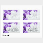 2コリント12:9わたしの恵みはあなたのために十分である 長方形シール (シート)