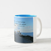 2コリント12:9わたしの恵みは十分である… ツートーンマグカップ (正面右)