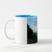 2コリント12:9わたしの恵みは十分である… ツートーンマグカップ (左)