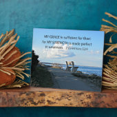 2コリント12:9わたしの恵みは十分である… フォトプラーク (側面)