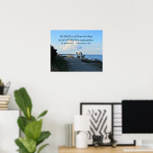 2コリント12:9わたしの恵みは十分である… ポスター (ホームオフィス)