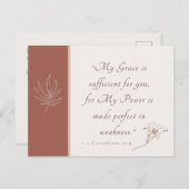 2コリント12:9わたしの恵みは十分である ポストカード (正面/裏面)