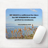 2コリント12:9わたしの恵みは十分である… マウスパッド (マウス)