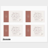 2コリント12:9わたしの恵みは十分である 長方形シール (シート)