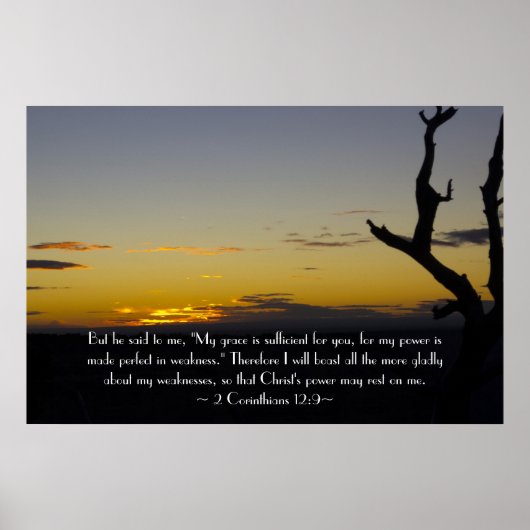 2コリント12:9ポスター ポスター (正面)