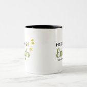 2コリント12:9信仰マグ ツートーンマグカップ (中央)