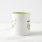 2コリント12:9信仰マグ ツートーンマグカップ (中央)