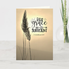2コリント12:9彼の恵みは十分である カード