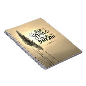 2コリント12:9彼の恵みは十分である ノートブック (右側)