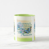 2コリント12:9聖書の聖なる書物、 経典Pic 2トーン マグカップ (中央)