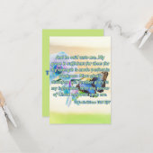 2コリント12:9聖書の聖なる書物、 経典Pic Greeting カード (正面/裏面インサイチュ)