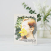 2コリント2:15ハッピーマザーの日の水色 シーズンポストカード (スタンド正面)