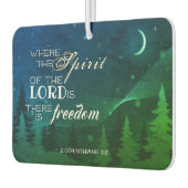 2コリント3:17主の霊がどこにあるか カーエアーフレッシュナー (左)