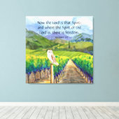 2コリント3:17 キャンバスプリント (インサイチュ (ウッドフロア))