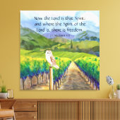 2コリント3:17 キャンバスプリント (インサイチュ (リビング))