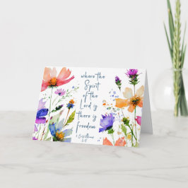 2コリント3:17 Freedom Bible Verse カード