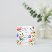 2コリント3:17 Freedom Bible Verse スクエア名刺 (スタンド正面)