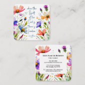 2コリント3:17 Freedom Bible Verse スクエア名刺 (正面/裏面)