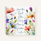 2コリント3:17 Freedom Bible Verse ノートブック (正面)