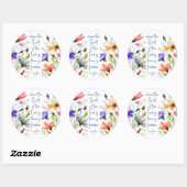 2コリント3:17 Freedom Bible Verse ラウンドシール (シート)