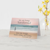 2コリント3:18彼の姿に変わった カード (黄色い花)