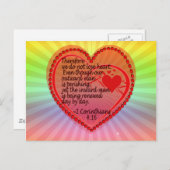 2コリント4:16したがって、我々はハートを失わない。 ポストカード (正面/裏面)