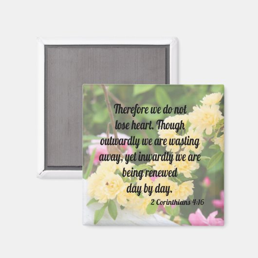 2コリント4:16 マグネット (正面/裏面)