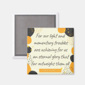 2コリント4:17わたしたちの光と瞬間的な問題 マグネット (正面/裏面)