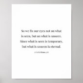 2コリント4:18 ポスター (正面)