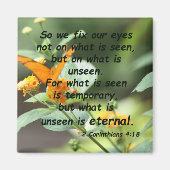 2コリント4:18 マグネット (正面)