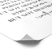 2コリント4:8-9 ポスター (角)