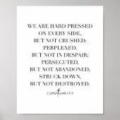 2コリント4:8-9 ポスター (正面)