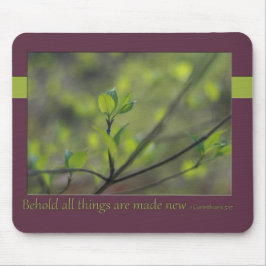 2コリント5:17すべての物が新しく造られるのを見よ マウスパッド