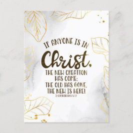 2コリント5:17もし誰もがキリストにある ポストカード
