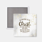 2コリント5:17もし誰もがキリストにある マグネット (正面/裏面)