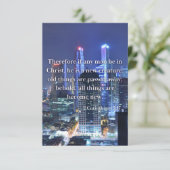 2コリント5:17聖書の詩Pic Flat Greeting カード (スタンド正面)