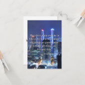 2コリント5:17聖書の詩Pic Flat Greeting カード (正面/裏面インサイチュ)