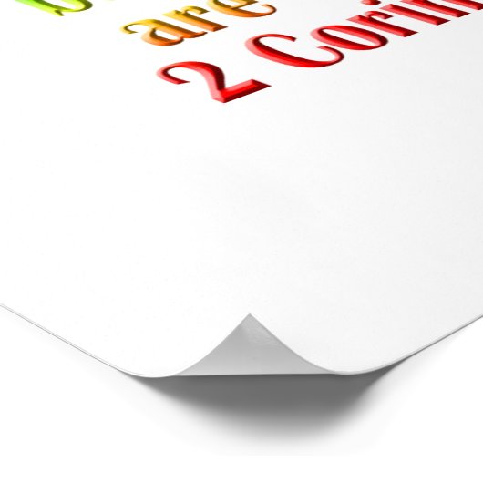 2コリント5:17英語 ポスター (角)