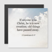 2コリント5:17，聖書の聖句， (正面/裏面)