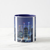 2コリント5:17 KJV聖書の詩Pic 2トーン マグカップ (中央)