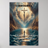 2コリント5:21わたしたちのために彼は彼を造られた ポスター (正面)