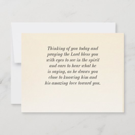 2コリント5:7わたしたちは信仰によって歩く聖書フラットカード (裏面)