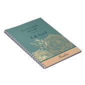 2コリント5:7わたしたちは信仰によって生きるサージグリーン ノートブック (右側)