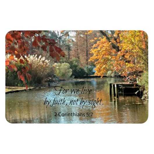 2コリント5:7わたしたちは信仰によって生きる マグネット (横)