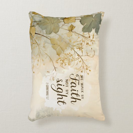 2コリント5:7わたしたちは信仰の聖句によって歩む アクセントクッション (正面(垂直))