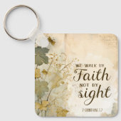 2コリント5:7わたしたちは信仰の聖句によって歩む キーホルダー (正面)