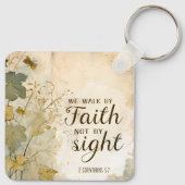 2コリント5:7わたしたちは信仰の聖句によって歩む キーホルダー (裏面)