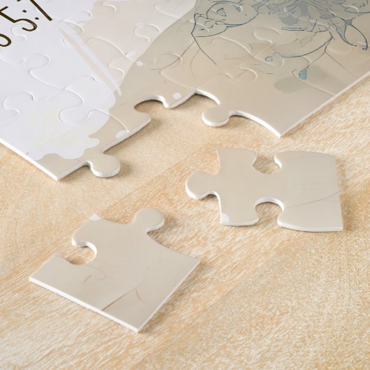 2コリント5:7わたしたちは信仰の聖句によって歩む ジグソーパズル (側面)