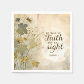 2コリント5:7わたしたちは信仰の聖句によって歩む スタンダードカクテルナプキン (正面)